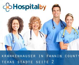 krankenhäuser in Fannin County Texas (Städte) - Seite 2