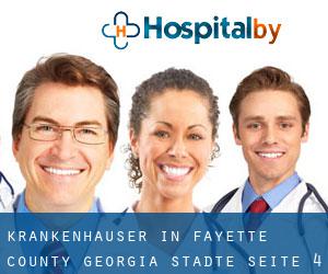 krankenhäuser in Fayette County Georgia (Städte) - Seite 4